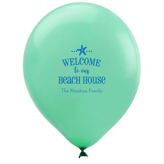 Welcome to Our Beach House Latex Balloons